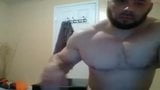 Off season bodybuilder rides dildo & butt plug snapshot 25