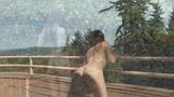 Long haired brown haired hairy hippie girl hooping snapshot 14