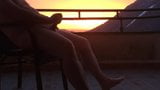 Wank on a mountain hotel balcony snapshot 2