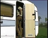 Pretty young brunette student with big boobs gets her ass pounded in a caravan snapshot 8