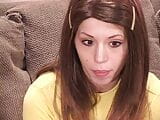 Innocent brunette babysitter want to thank her boss with his friend snapshot 3