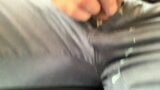 Public Cock Stroking on the Train and cumming on my jeans snapshot 10