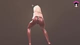 厚いアスナ - セクシーなバニースーツで踊る(3D HENTAI) snapshot 1