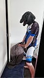 Godzilla Wanks off in Cycling Lycra snapshot 10