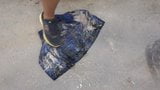 trample & crush soil on blue 3 tartan skirt snapshot 9