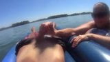 Inner Tube Blowjob On The Lake snapshot 9