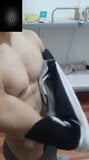 Handsome Chinese bodybuilder with big cock snapshot 7