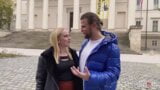 Sexy blonde Chrystal Sinn fucked hard by a big french cock at Budapest snapshot 1