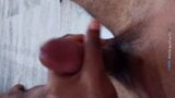 my black Indian oily cock cumming 2 snapshot 5