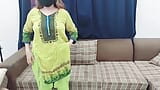 Pakistani Beautifull Housewife Doing Striptease snapshot 3