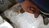 Peeing in toilet with clear audio snapshot 8