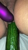 Girlfriend orgasming hard on cucumber snapshot 2