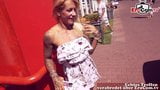 German blonde tattoo milf public pick up outdoor EroCom Date snapshot 5