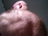 OMG ! Bald Hirsute Mature Shows His Hairy Back And Chest snapshot 2