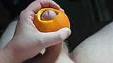 Making orange juice with my cock snapshot 3