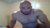 Off season bodybuilder rides dildo & butt plug snapshot 17