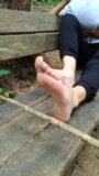 Wife feet bastinado in the wood snapshot 10