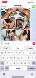 Sexwife cuckold sexting skicka foton för sin man medan trekant snapshot 5