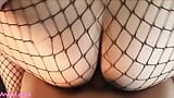 He cums on that big ass that has a fishnet stocking on snapshot 14