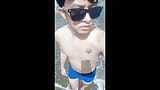 Asiático gay adolescente con chico en sesiones al aire libre i snapshot 12