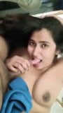 Swathi Naidu, blowjob and getting fucked by boyfriend on bed snapshot 8