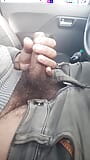 Daddy playing with his cock in the car video snapshot 2