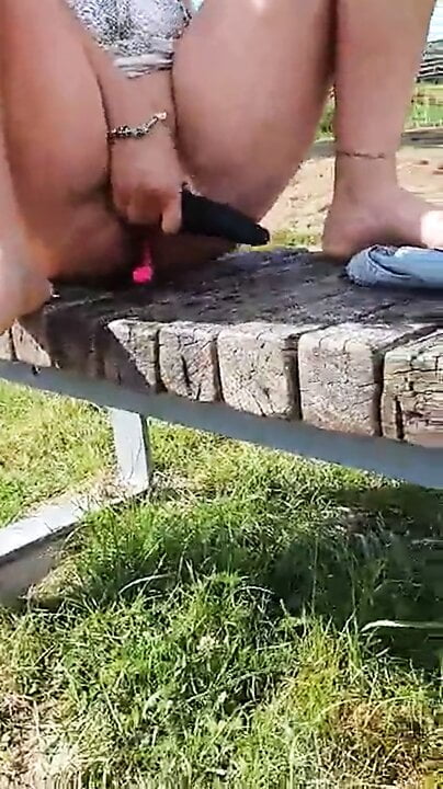 Squirt in a public park