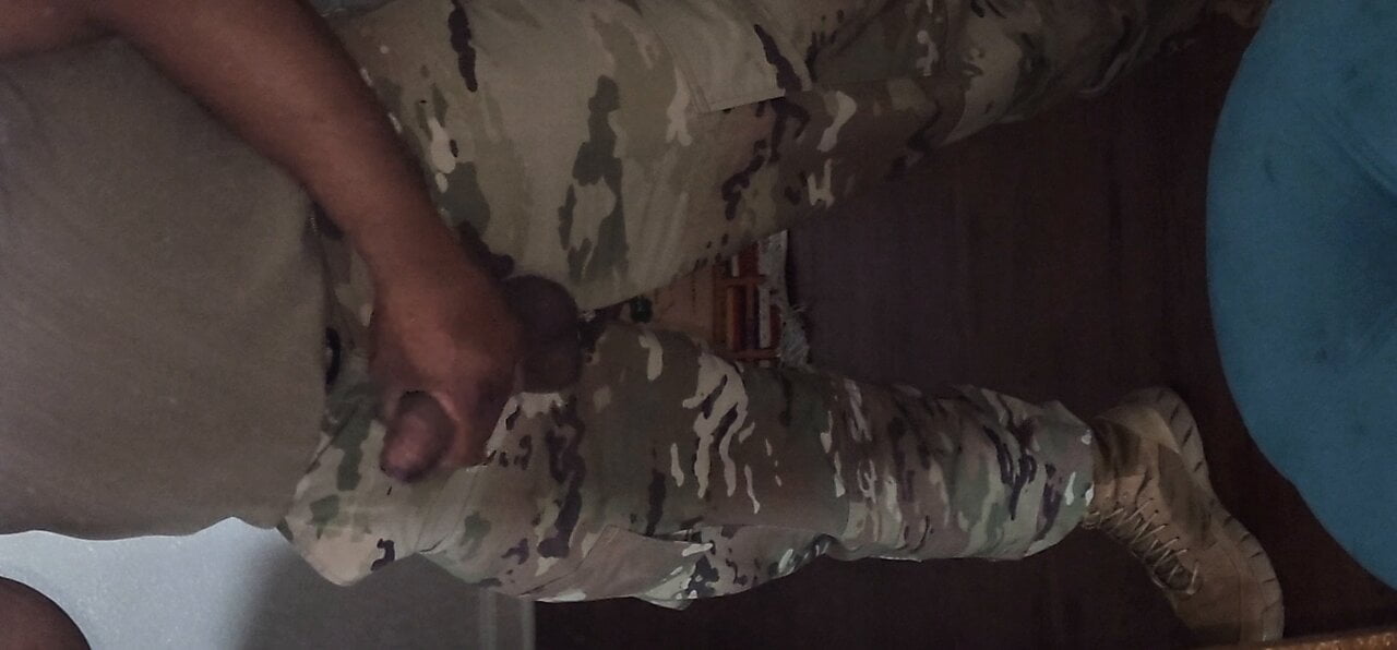 Black Soldier Beating His BBC