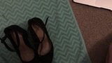 Heavy cum load for co worker's shoes snapshot 5