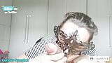 Curious Goddess mask girl blowjob Black cock pussy licking masturbation snapshot 1