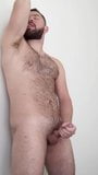 Sexy, hairy stud jerking-off snapshot 5