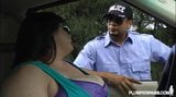 Big Tit BBW Bille Austin is Pulled Over and Fucked By Cop snapshot 5