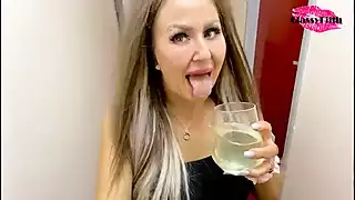 Piss in a glass and drink it feat. Classy Filth  Celebrity, Close-up,  Mature, Pornstar, MILF Porn | xHamster