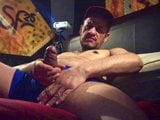 Jerking off big fat uncut cock cam show snapshot 10