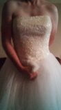 Quick standing pump & dump of Oleg Cassini wedding dress snapshot 2