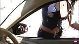 Police Girl Pulls Over a Guy and Takes Him in for an Oily Wet Fuck snapshot 2