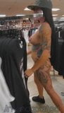 Sexy Tattoo Pawg Strips Ass Naked in Store snapshot 11