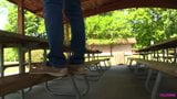 Jessi en botas, sperrys, zapatillas de ballet jugando bailando snapshot 3