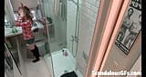 Filming my teen girlfriend naked in the shower snapshot 1