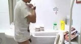A very very hot guy wanking in the bathroom snapshot 4
