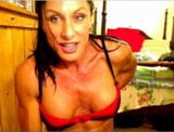 Muscle Milf flexing pecs snapshot 18