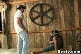 Beefy Cowboys Having Hardcore Sex In Barn snapshot 1