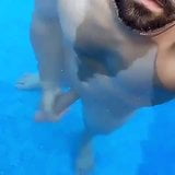 Wank my huge cock in the swimmingpool snapshot 2