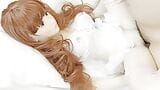 LOVE DOLL TSUBASA White lingerie and pink net tights snapshot 11