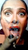 Salma Hayek - Cum Tribute(emptying on her mouth and tongue) snapshot 6