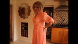 Sindy in salmon pink dress snapshot 5