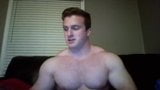 Off season beefy bodybuilder jerk off & cum snapshot 19