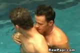 Stud Latinos in Public Pool Bareback sex snapshot 2