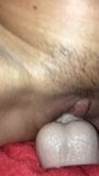 Close up of wet pussy with dildo snapshot 2