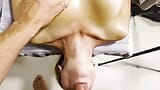 Massage verandert in glazen buttplug en diep in keel neukpartij snapshot 18